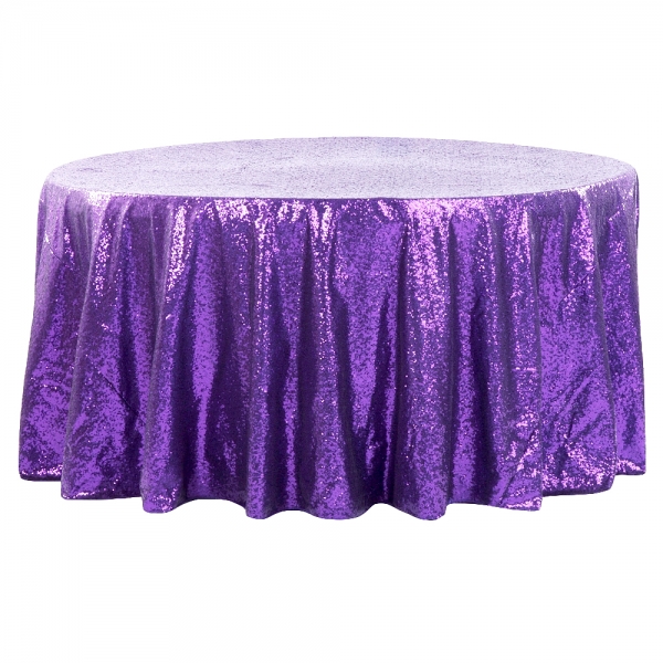 Purple Sequin Round