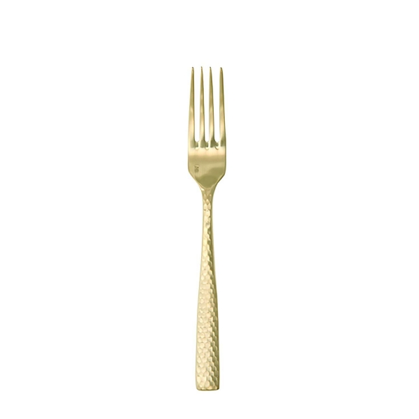 Gold Honeycomb Dinner Fork